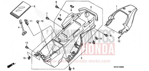 KOTFLUEGEL, HINTEN XL125V7 de 2007